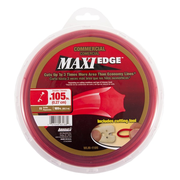 Arnold Arnold Maxi Edge Commercial Grade .105 in. D X 165 ft. L Trimmer Line WLM-1105 - main